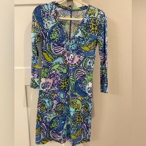 Lilly Pulitzer. Like new. XS. 3/4 sleeve dress.